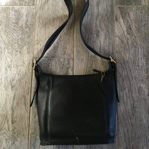 1985 Coach Legacy Black Leather Bucket Bag, No. AOC-9816